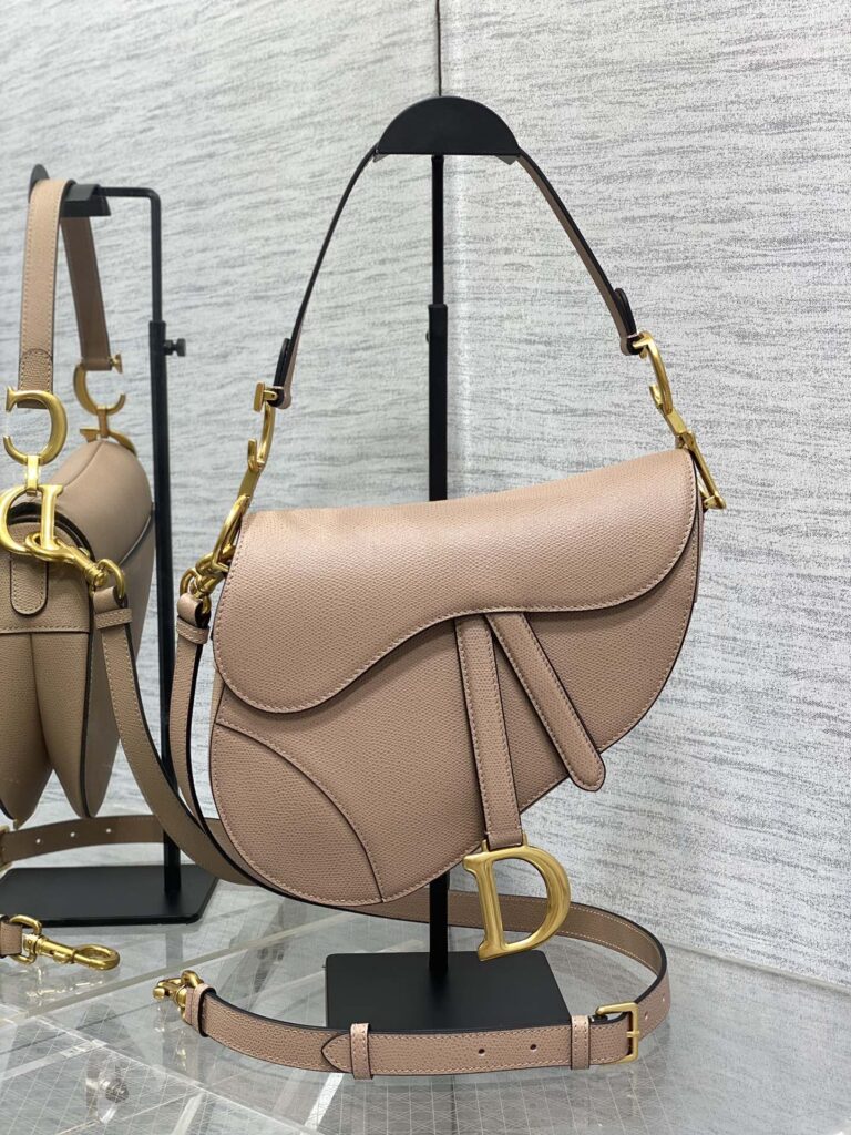 Dior-CD Saddle-Nude Lambskin