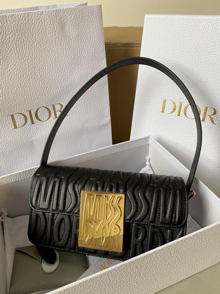 Dior-Miss Dior-Shoulder bag-Lambskin-Black