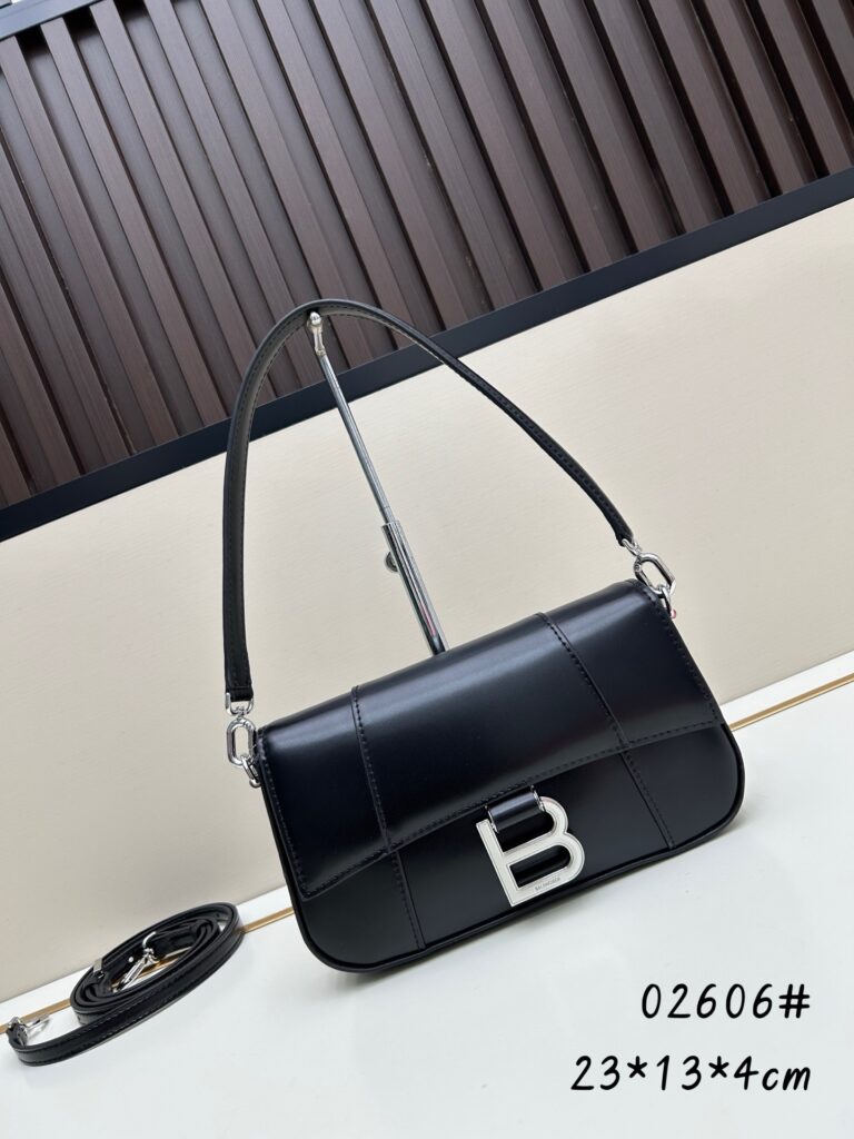 Balenciaga-Shoulder bag with long strap-Lambskin