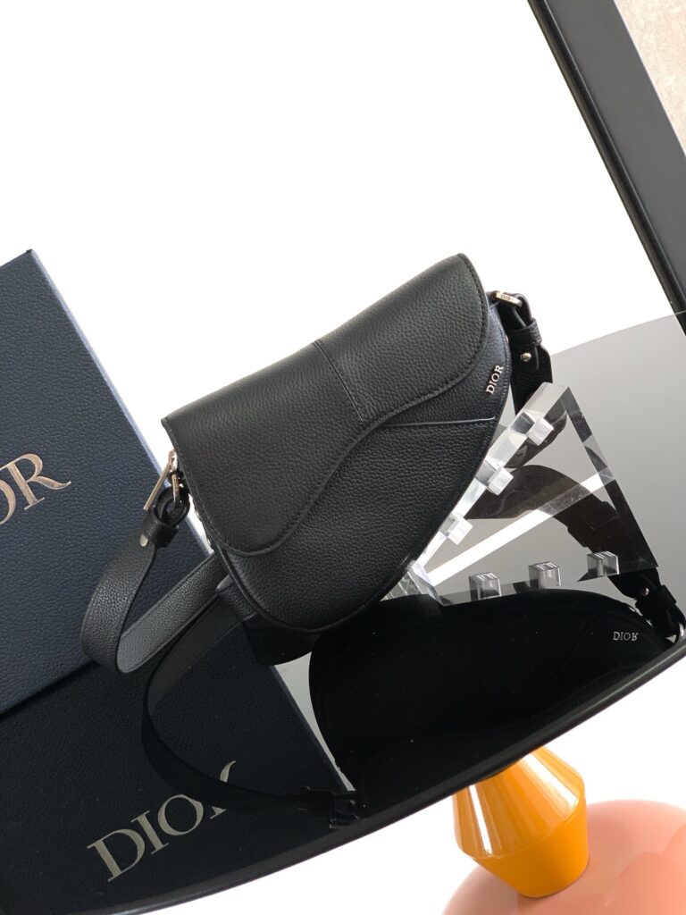 Dior-Saddle Bag-Men-Black-Lambskin