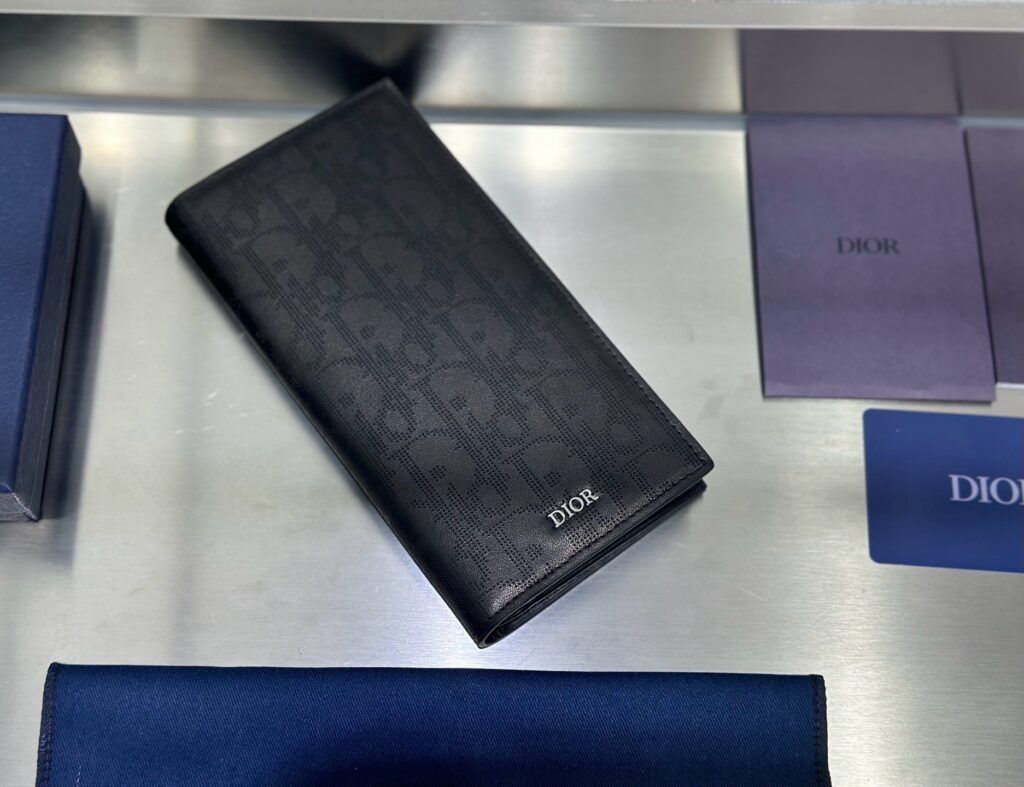 Dior Icon-Long Wallet-Cardholder-Men's-Black