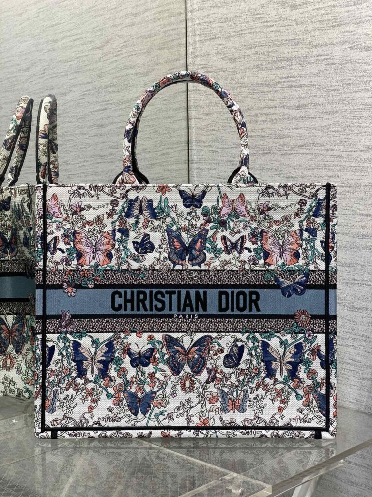 Dior- Book Tote- Flower & Butterfly
