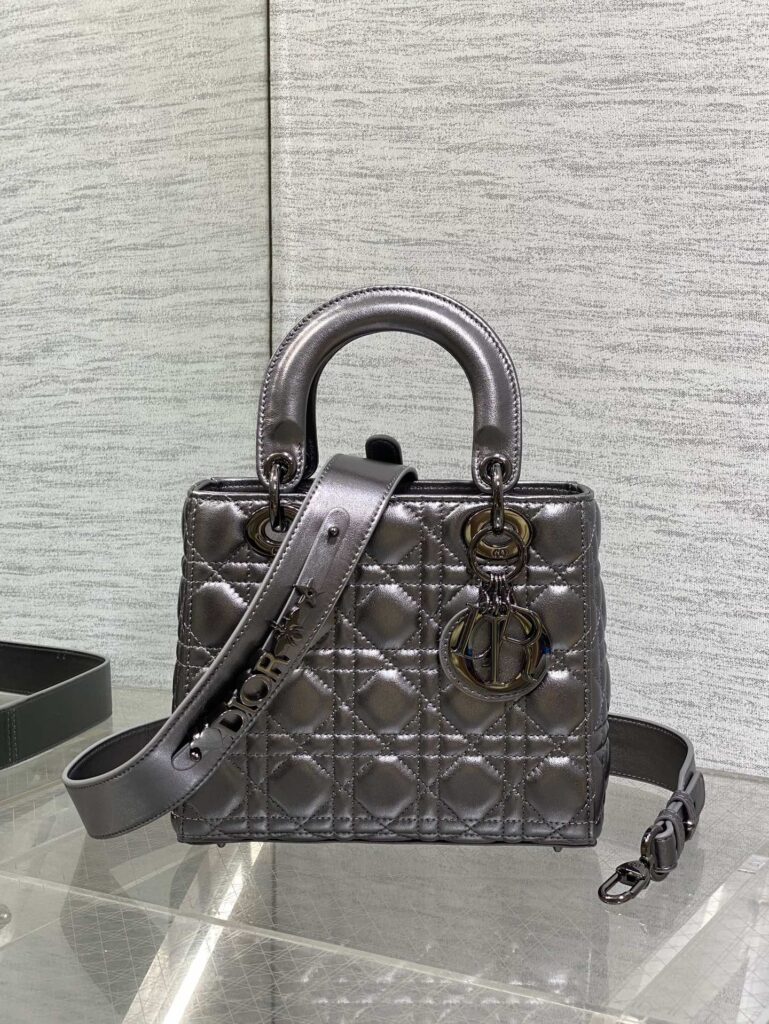 Dior- Lady Dior My 20cm- Gunmetal