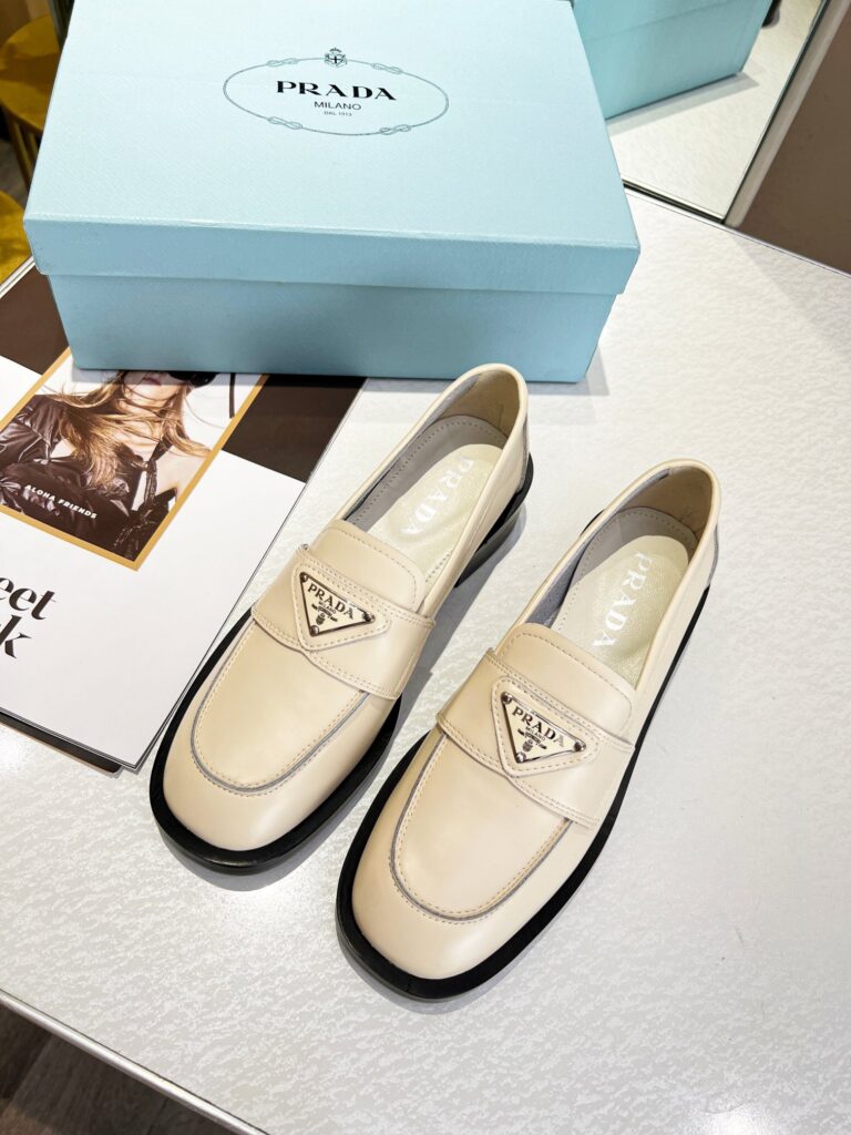 Prada Woman Loafers Beige