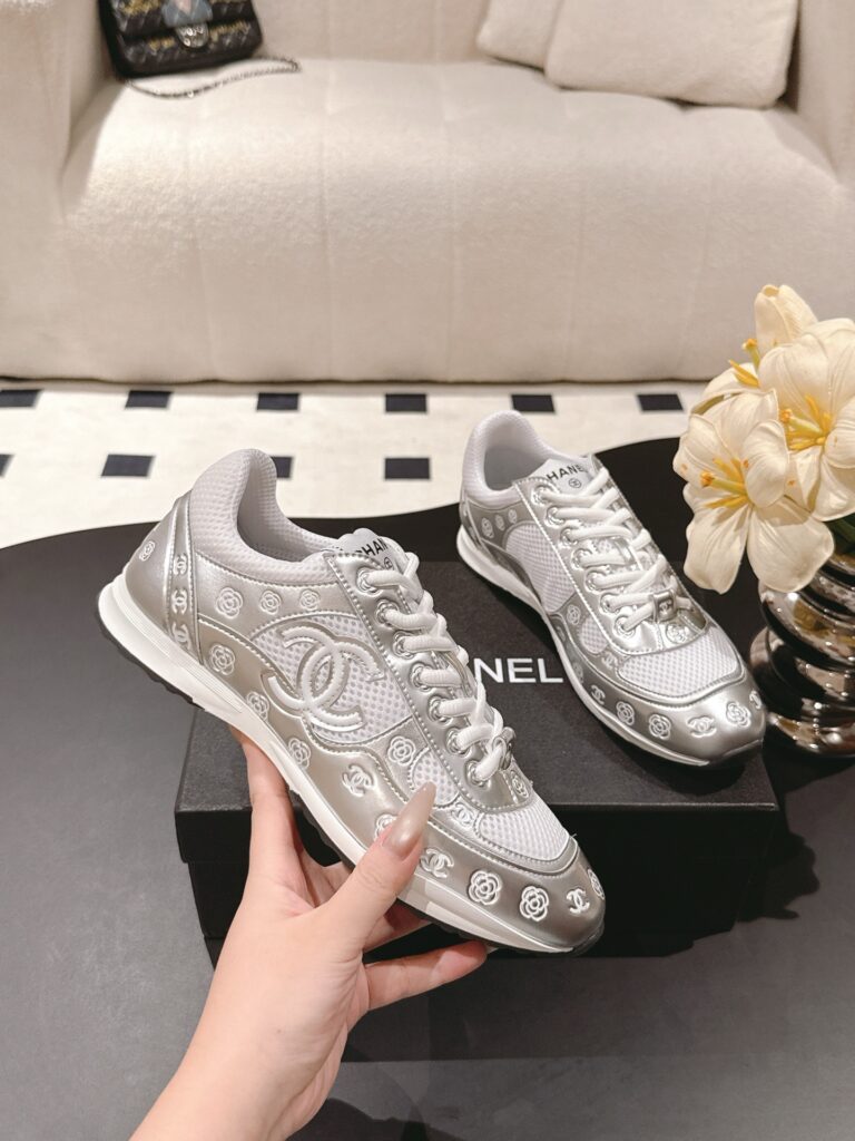 Chanel Sneakers Silver