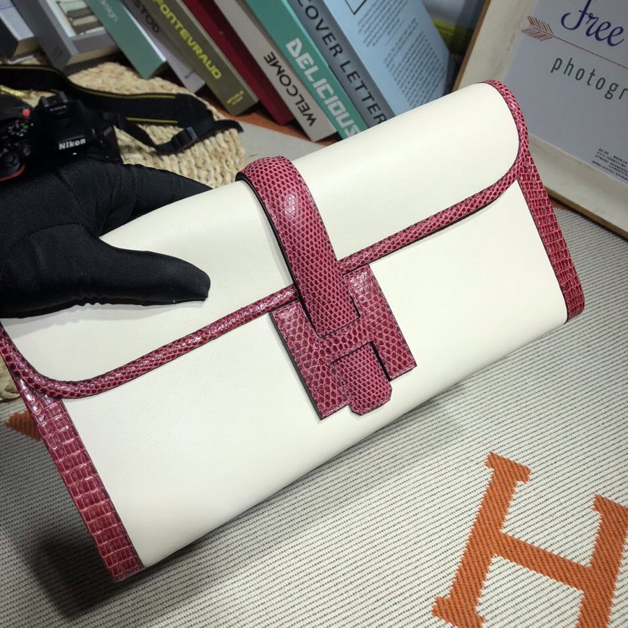 Hermès-Jige29-White & Red