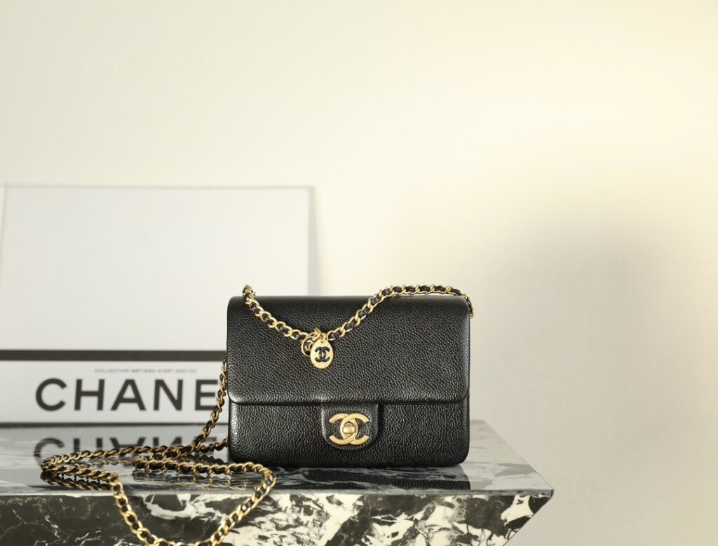 Chanel-CF-Black-Gold buckle-Small