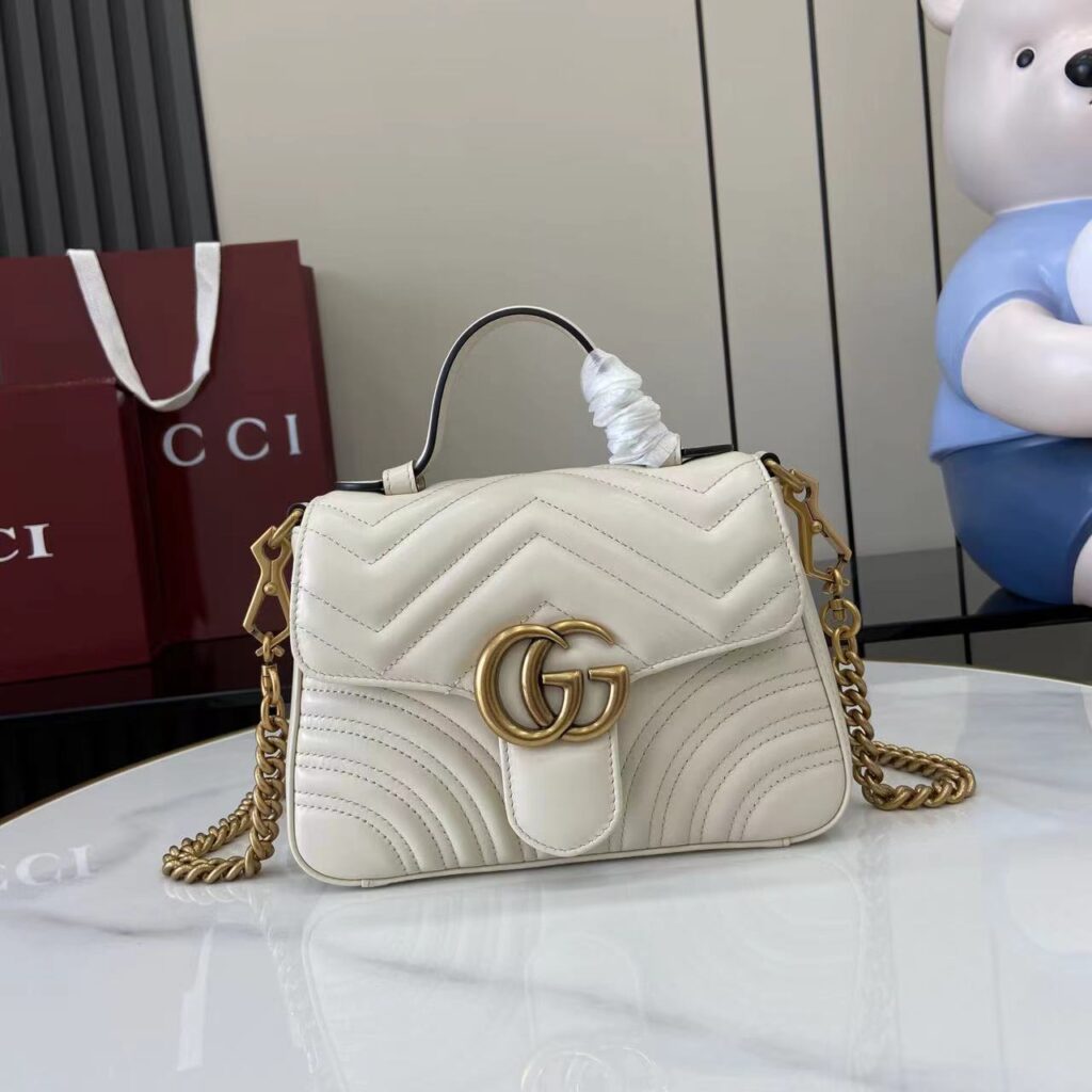 Gucci-Marmont-Small Size-White-547260