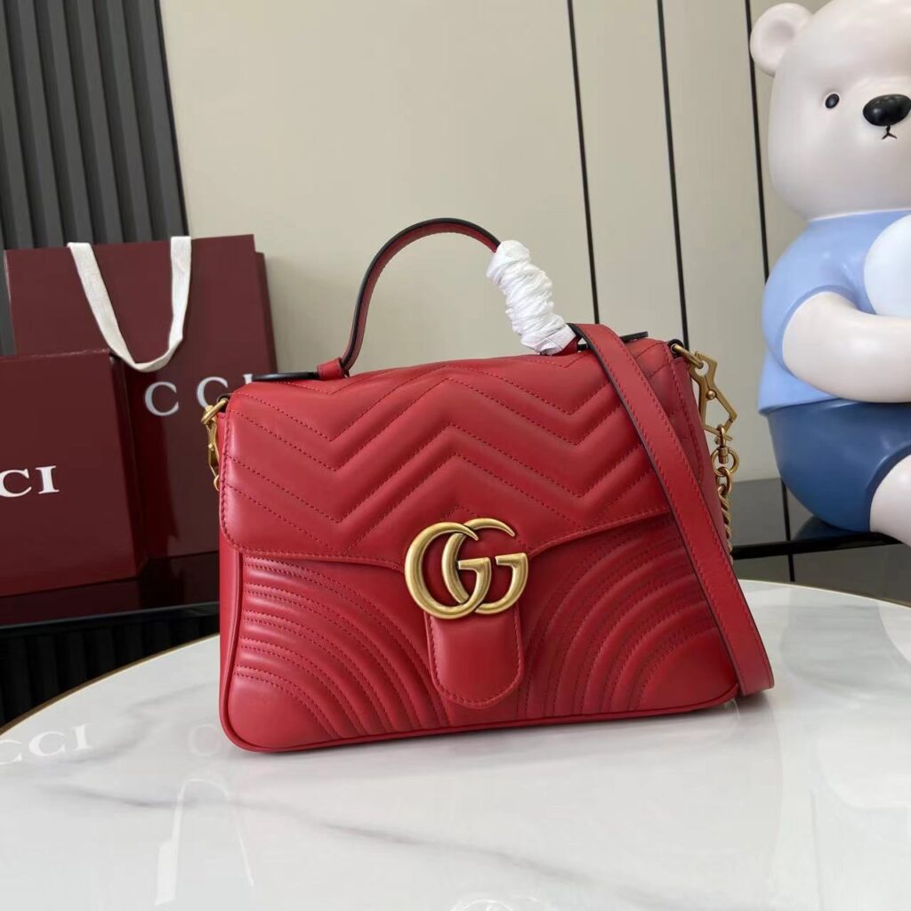 Gucci-Marmont-Medium Size-Red-498110