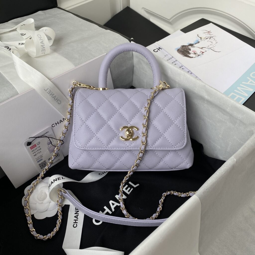 Chanel-Mini handle coco-Purple