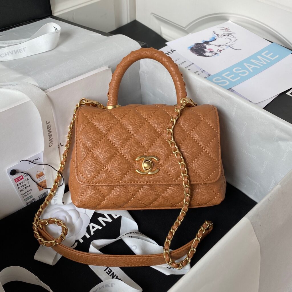 Chanel-Mini handle coco-Brown