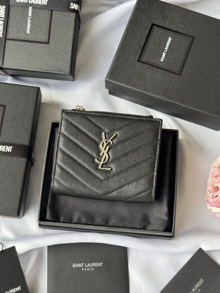 YSL-CARD HOLDER-Black