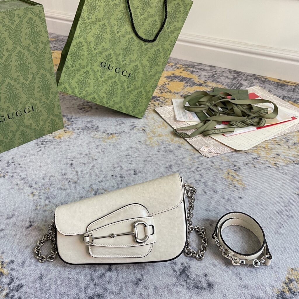 Gucci-Horsebit 1995-Mini Size-White-774209