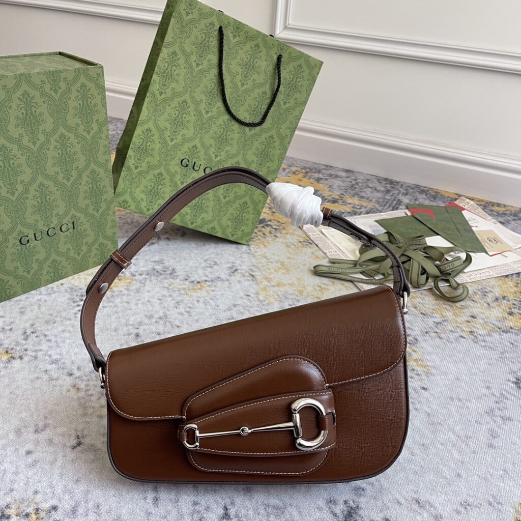 Gucci-Horsebit 1995-Small Size-Brown-764155