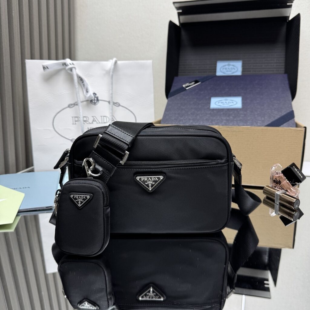 Prada-Re-nylon Shoulder Bag-Black-1BC167