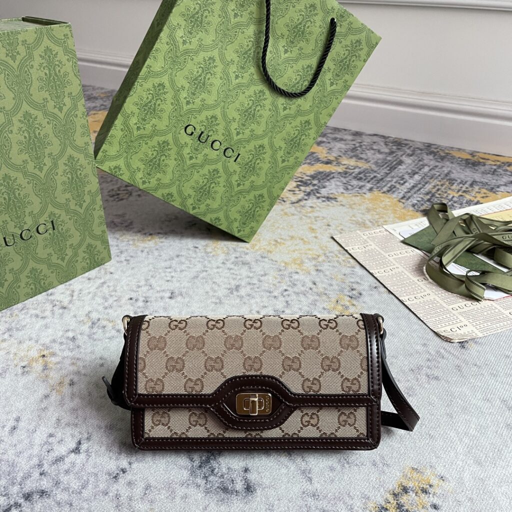Gucci-Luce-Brown vintage-Small Size-790038