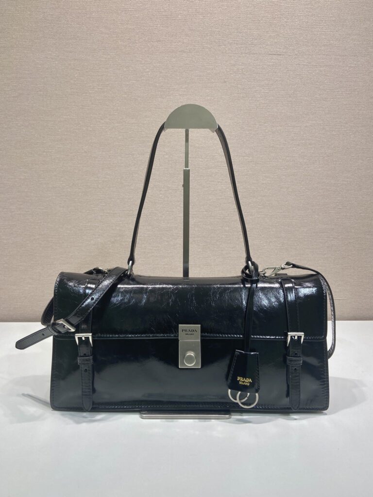 Prada-Oil wax Leather-Black-1BN024