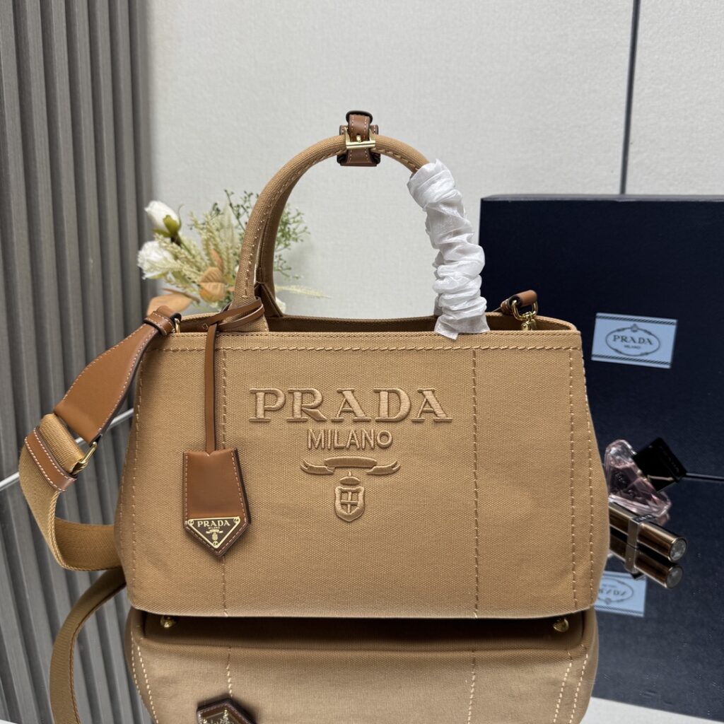 Prada-Natural Linen blend-Middle Khaki-1BG554