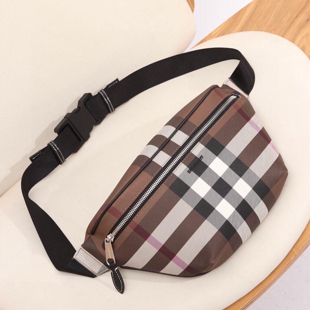 Burberry-Brown plaid-Fanny pack