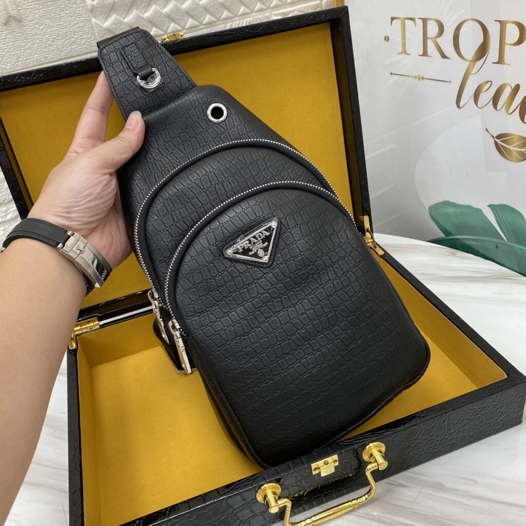 Prada-Men's Chest Bag-Black