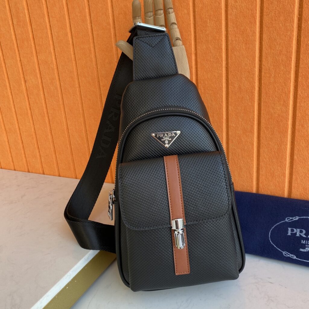 Prada-Men's Chest Bag-Black