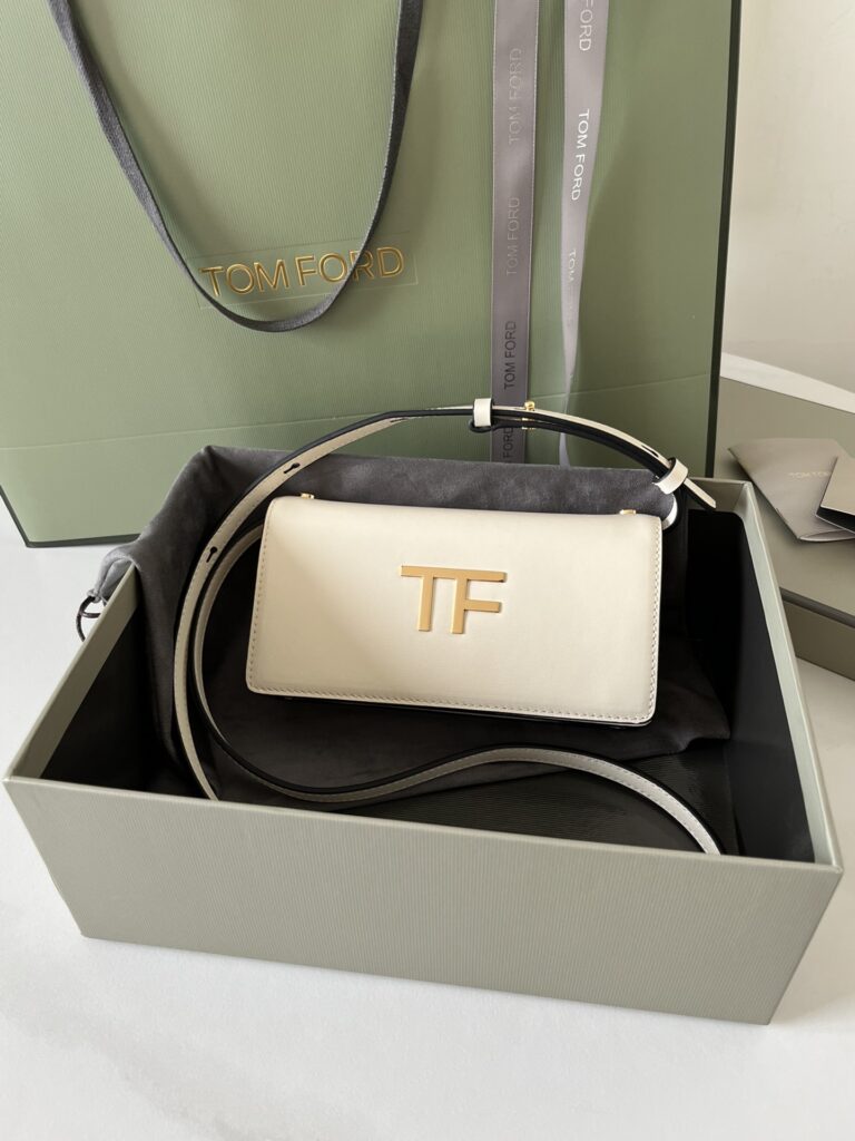 Tom Ford Mini Leather Bag-Beige