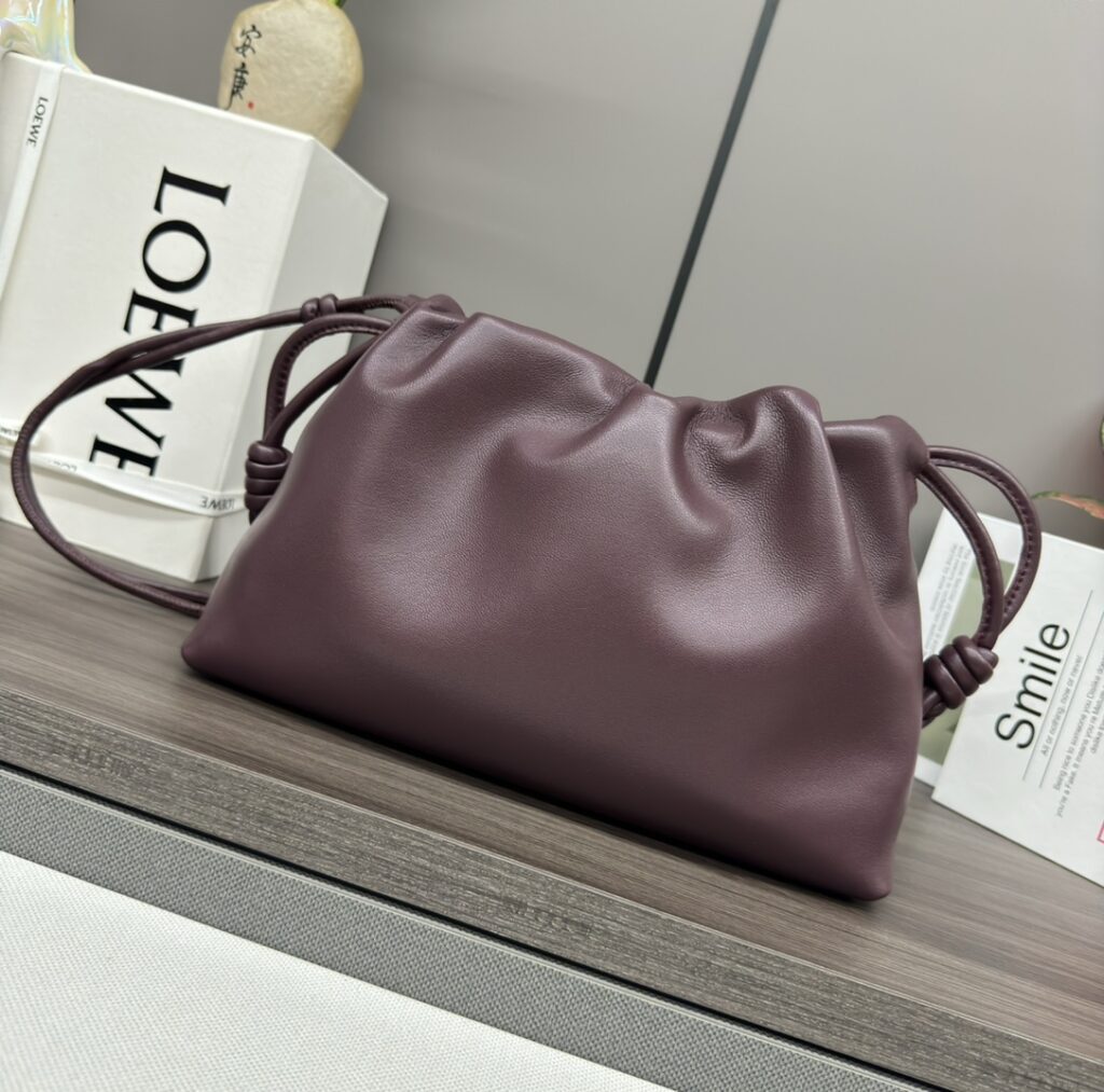 LOEWE-Flamenco Purse-Wine