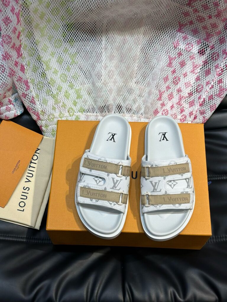 LV-Sandals-Men's-White