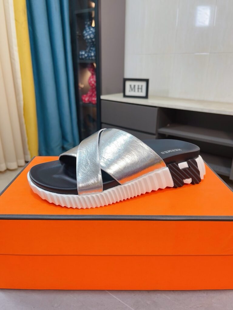 Hermes-Sandals-Sliver-Man