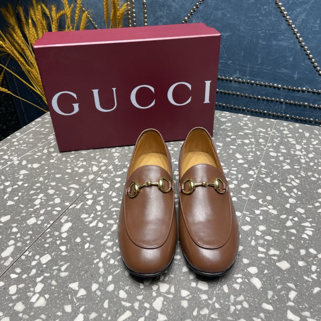 Gucci-Men's-Loafers-Brown
