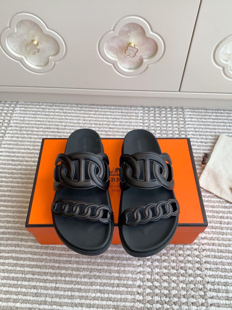 Hermès Man Sandals Black