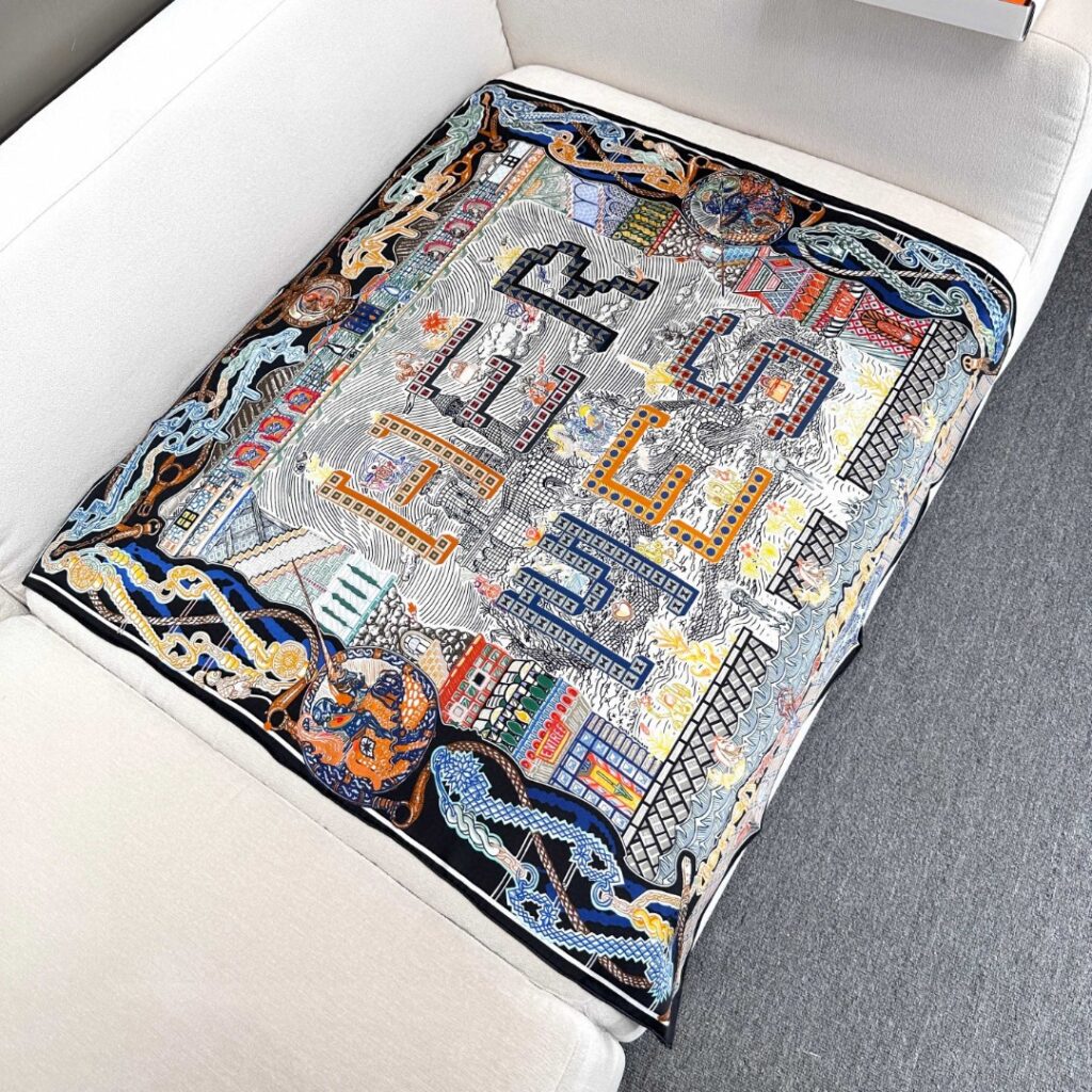 Hermès-silk scarf
