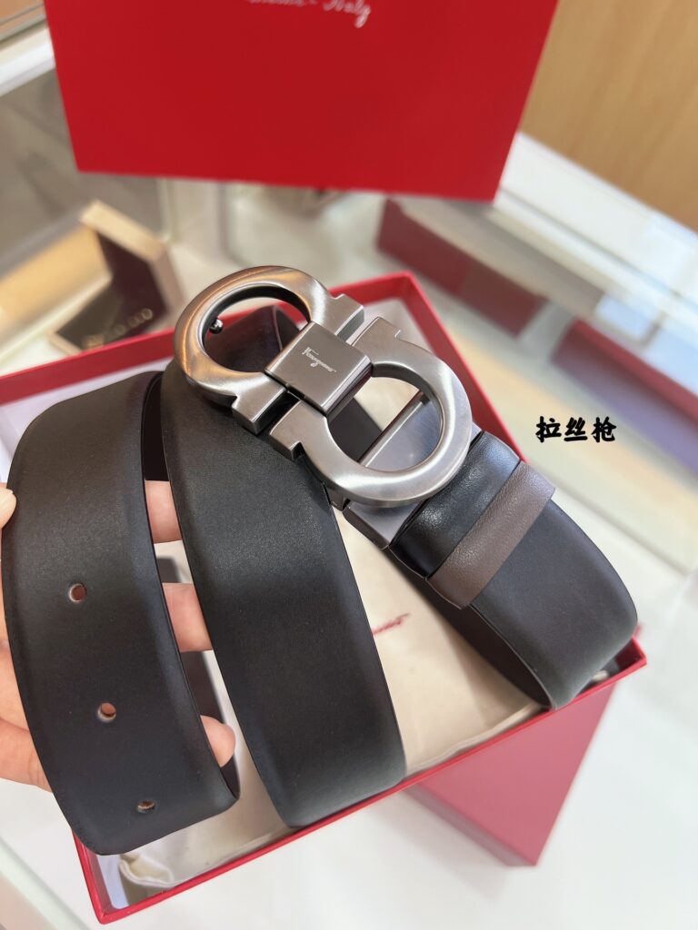 Ferragamo-Belt-Mens-Black