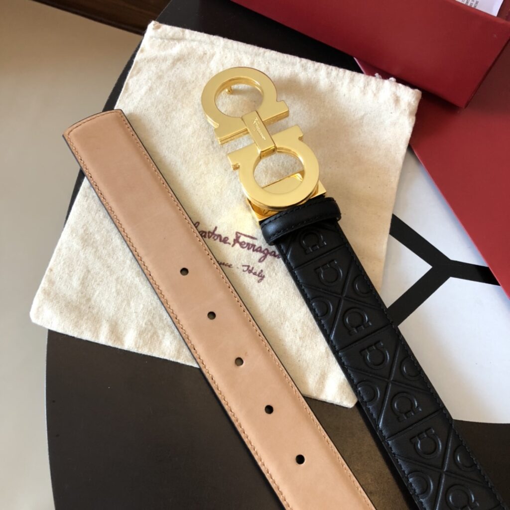 Ferragamo-Belt-Mens-Black