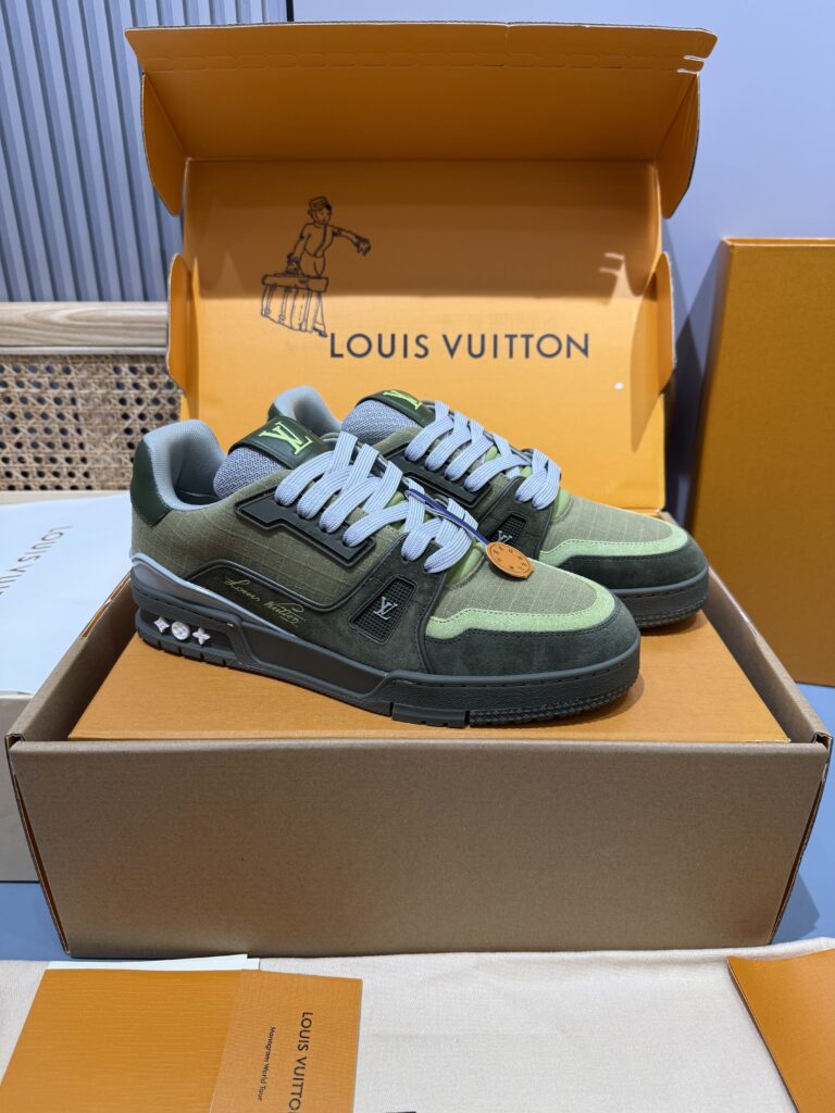 Lv-Trainer-Sneakers-Green-Man
