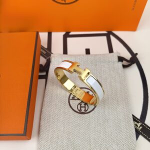 Hermes-H-Bracelet-White
