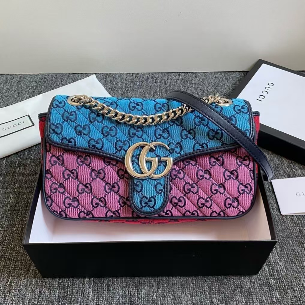 Gucci Rainbow Colorful Bag Large